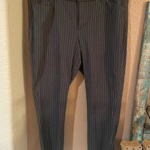 Old Navy Men's Charcoal Pinstripe Dress Pants